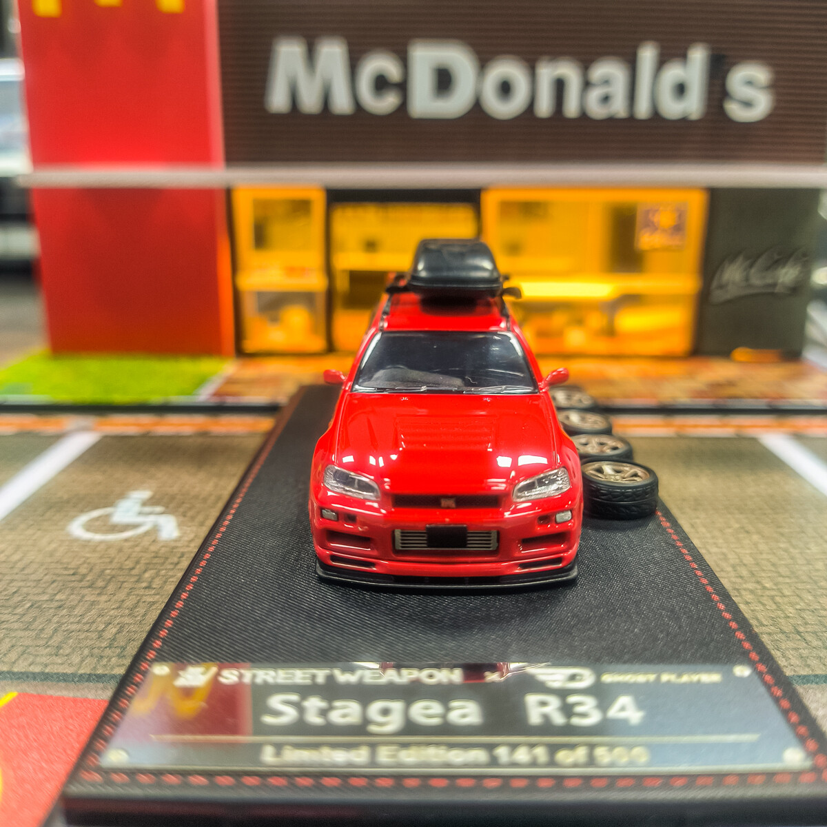 4R-256 Street Weapon 1/64 日産 GTR Stagea Street Weapon Stagea 1/64 R34 wagon Car Model - AliExpress