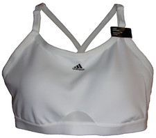 ADIDAS Training Razorback Sport Bra WHITE Siz...