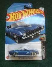 2024 Hot Wheels Blue 70 Plymouth Barracuda 20/250 HW Roadsters 3/5 HTC13