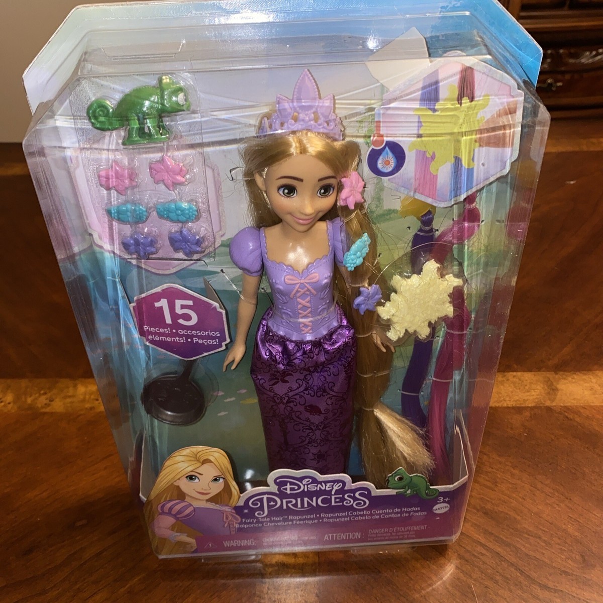 Mattel Disney Princess Fairy Tale Rapunzel Long Hair Doll Set NEW