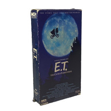 E.T. The Extra Terrestrial 1982 Rare Green/Black VHS Tape Steven Spielberg