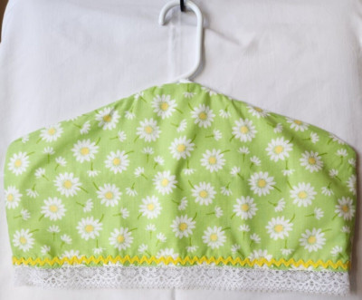 Handmade Coat Hanger Cover with Hidden Pocket Fits 17'' Hanger Closet Safe