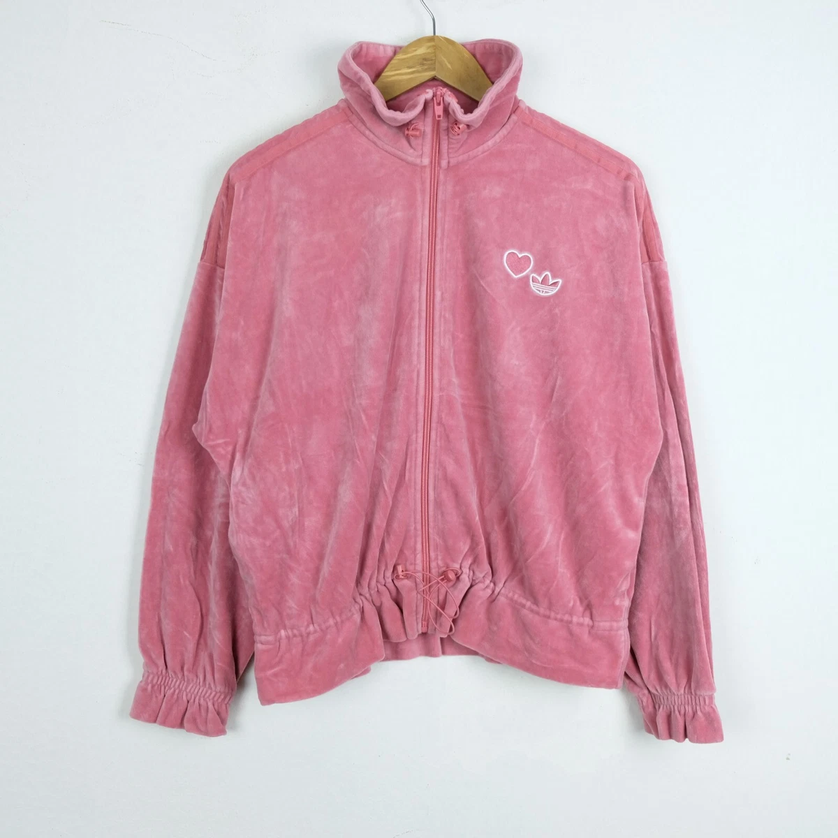 Felpa adidas con store zip rosa