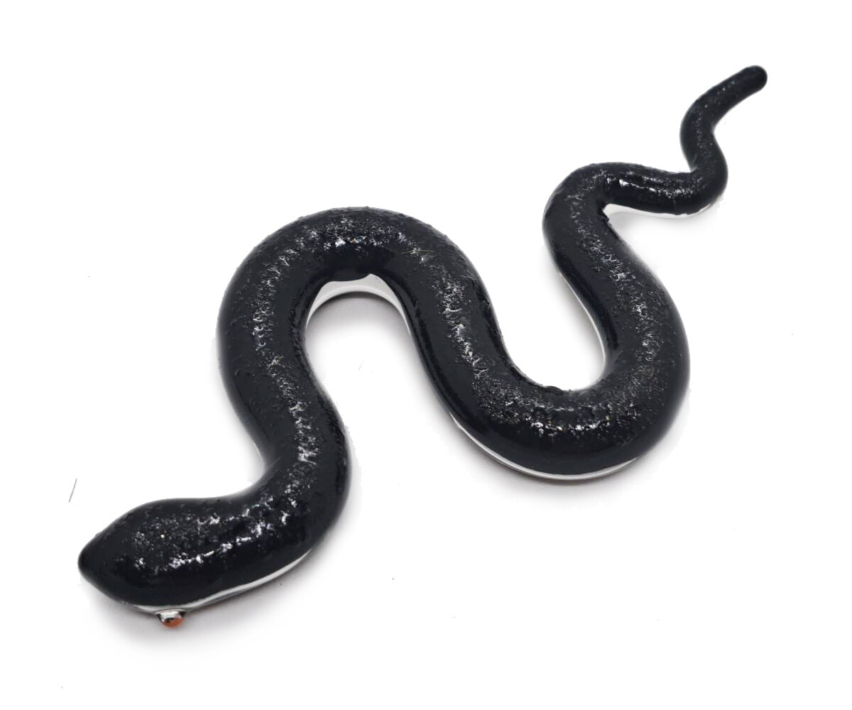 Snake Shining Blown Glass Collectible Animal Art Colored Hand Blown and Painted