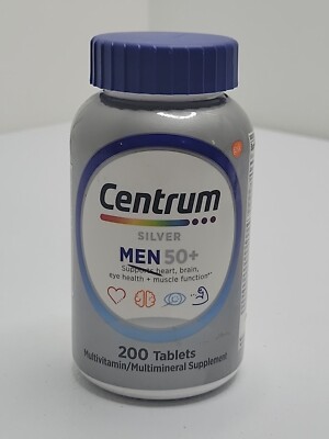 Centrum Silver Multivitamin for Men 50+ 200ct Exp 02/2026 Free Shipping 