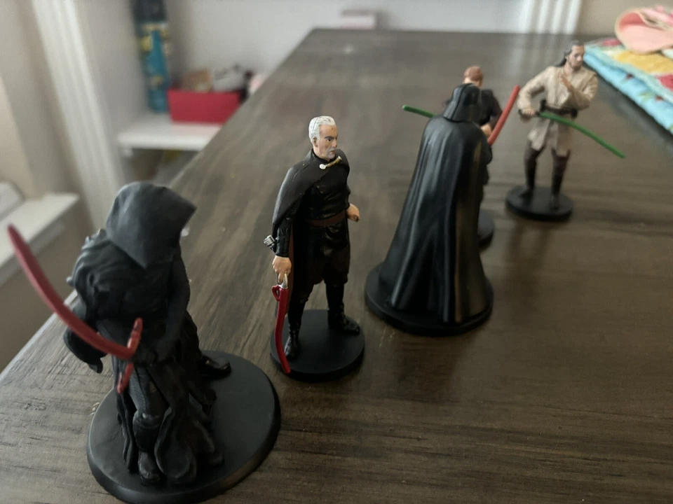 5 Disney Star Wars The Force Awakens PVC Figure LOT Leia On Base Cake Topper - Изображение 2 из 4