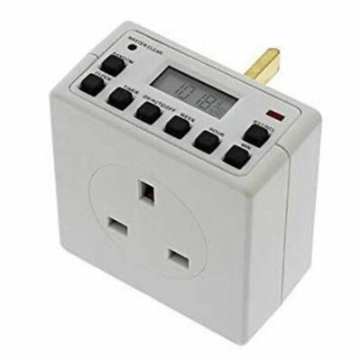 Status S7DDT3 7 Tage Zeitschaltuhr mit LCD Digital - 2er Pack - Weiß