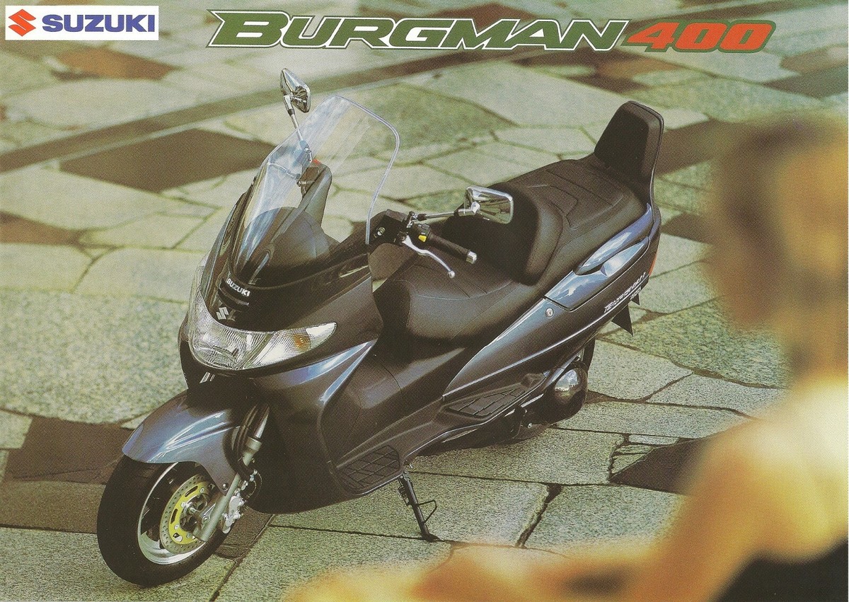 Suzuki AN400 UK Sales Brochure Burgman 400 AN400X 1999 UK