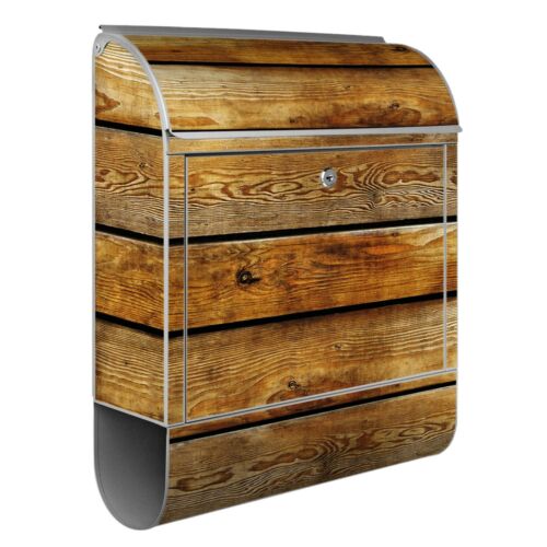 Briefkasten Holz TOP Motive Design Postkasten mit Zeitungsfach banjado Mailbox - Bild 9 von 51