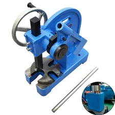 Manual Ratcheting Press Cast Iron Assembly Lever Bench Mountable Bearings 2 ton