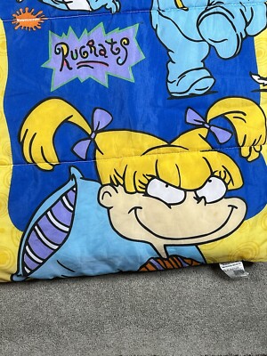 Vintage 1997 Nickelodeon Rugrats Kids Sleeping Bag Tommy Chuckie
