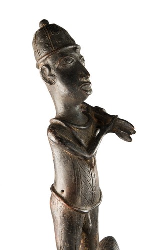 Bronze Fighter Ife Leopard 48 CM - Style Kingdom Of Benin Nigeria - 17308 - Picture 4 of 14