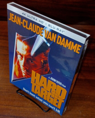 Hard Target (4K UHD)-SLIPCOVER-Van Damme-NEW-Free Shipping with Tracking
