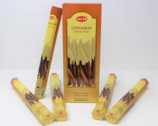 Hem Cinnamon Incense  Bulk 6 x 20 Stick Box, 120 Incense Sticks, Free Shipping