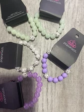 Paparazzi Bracelet- Starlet Shimmer Set- Kids Line- Bling and Colored Beads