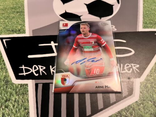 Topps Chrome Bundesliga Soccer 22/23 Base Autograph Card Arne Maier Augsburg - Bild 1 von 2