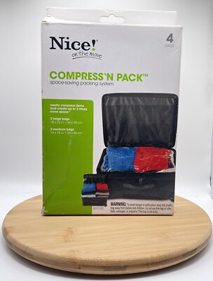 Compress'n Pack (TM) Space Saving Packing System By Nice! On The Move