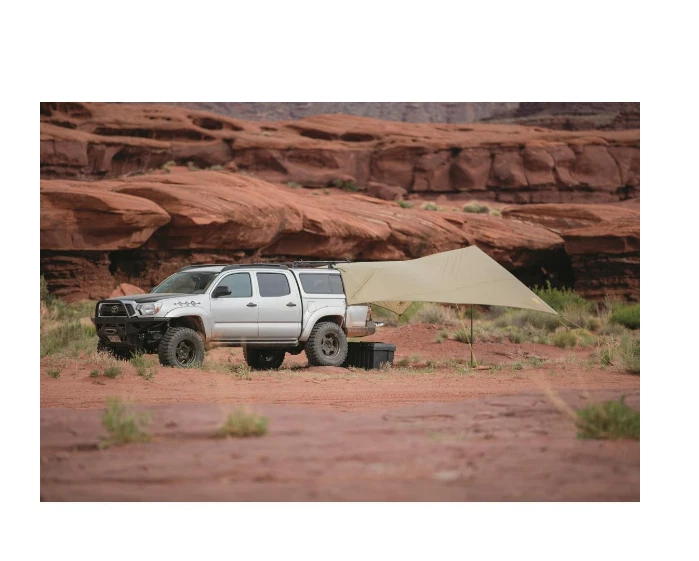 Cubierta de lona portátil para toldo de camión camping leñador casa de carretera Foto 3 de 4