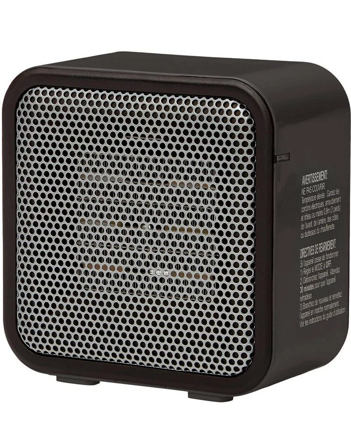 Amazon Basics 500-Watt Ceramic Small Space Personal Mini Heater - Black  819079020044 | eBay