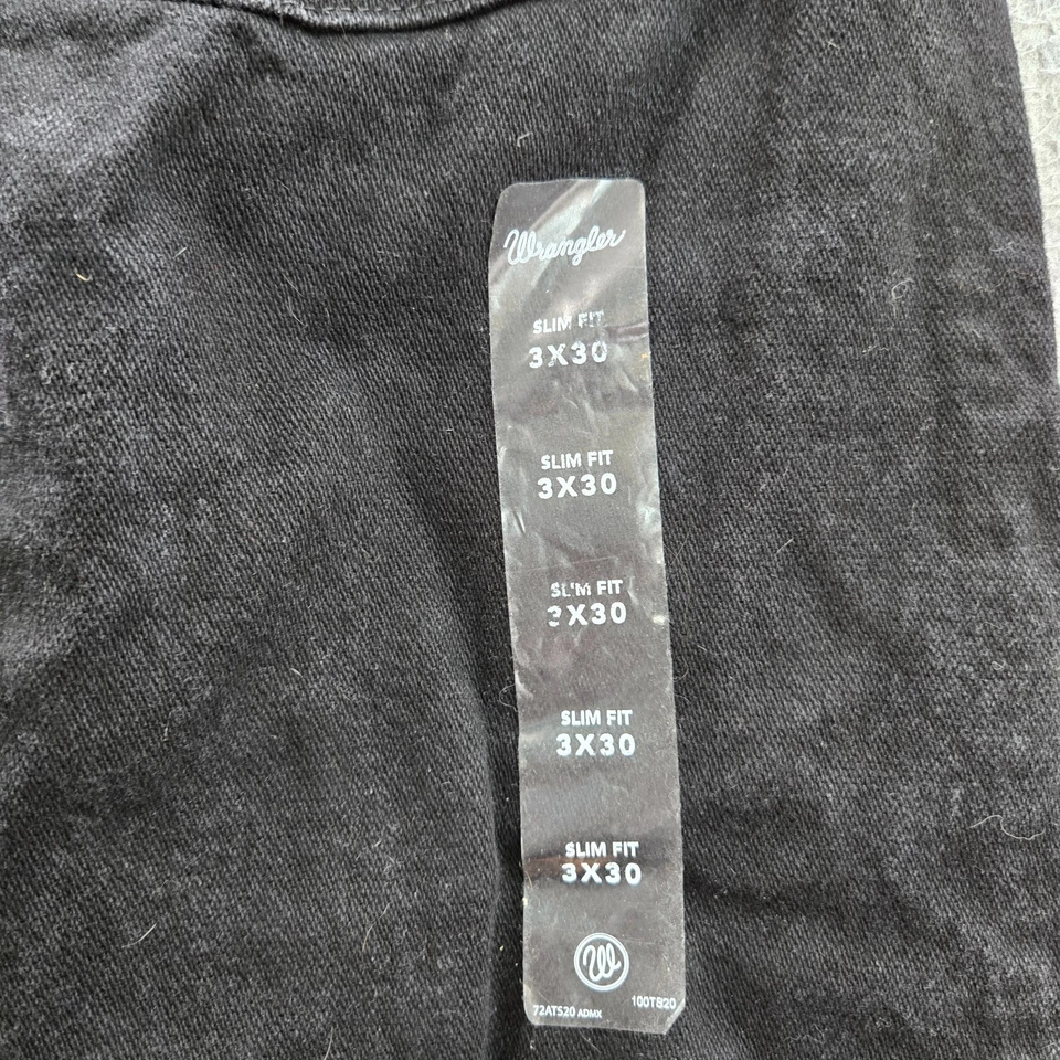 Wrangler Women Jeans 3x30 Black Denim Cowboy Cut High Rise Slim Fit - Image 4 of 4