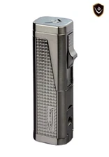Vector - Urbano Triple Flame Torch w/Cigar Punch Gunmetal - VECTOR URBANO GUN