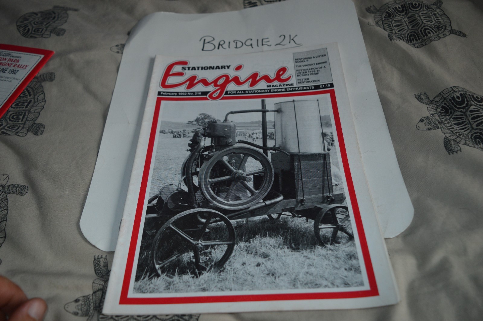 Stationary engine magazine SEM Stationary Engine Journals 1992 (Choose
