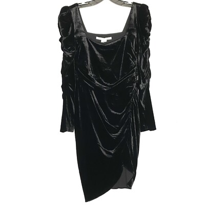 Veronica Beard Toki Velvet Dress | Black