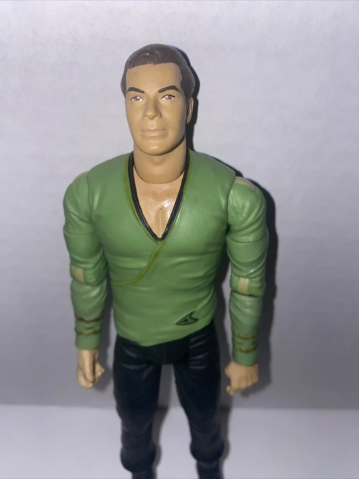 Figura de acción de colección 2003 Star Trek Capitán Kirk Wave One juguete de asilo artístico de 7" Foto 3 de 4
