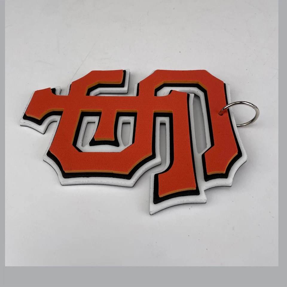 New MLB SAN FRANCISCO GIANTS BLACK Jumbo Big Fan Chain Necklace Foam MI USA - Image 2 of 3