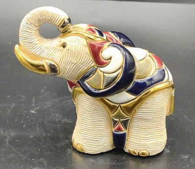Ceramic African Elephant Figurine | De Rosa Collection | 468