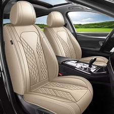 Fit For Kia Soul 2010-2025 Car 5-seat Covers Cushion Pad Faux Leather Full Set