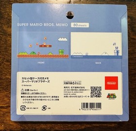 Nintendo Museum EXCLUSIVE Super Mario Bros Memo & Container Holder NES USA