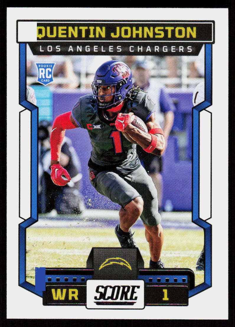 2023 SCORE QUENTIN JOHNSTON #345  Football Rookie CHARGERS RC