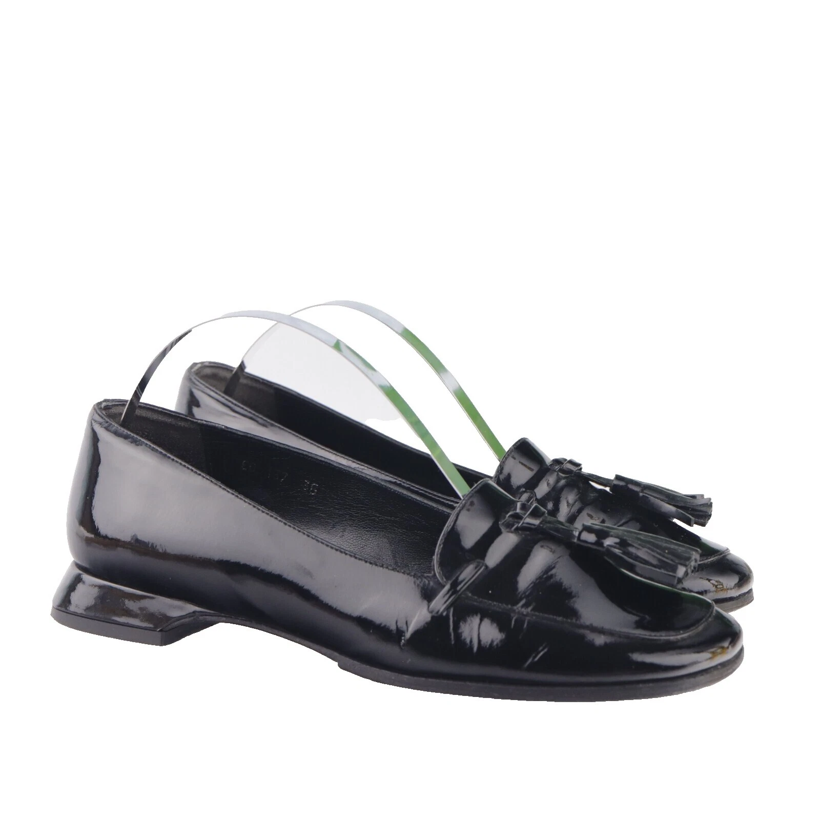 Planos de cuero para mujer Emporio Armani patentados