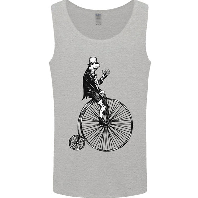 Fahrrad A Frosch Riding A Hochrad Herren Tanktop