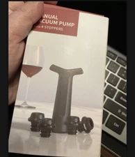 Wine Saver Pump With Cork Wine Preserver Set Of 4