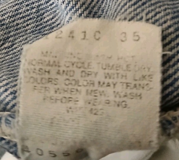 Levis 80s Jeans 550 Relaxed Mens 44X32 100% Cotton Blue Denim Made In US Vintage thumbnail 10