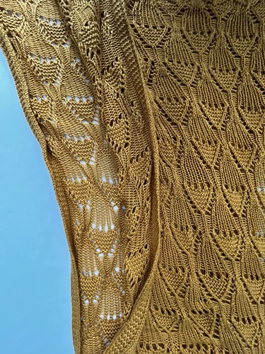 Cato Cardigan Sweater L Gold Open Dolman Sleeve Capsule Cottage Boho Office - Picture 9 of 9
