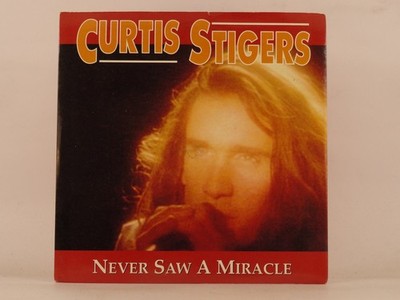 CURTIS STIGERS NEW SAW A MIRACLE (98) 2 Track 7'' Single including Picture Sleeve