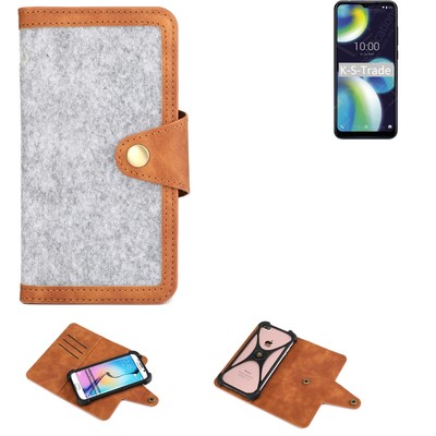 Schutz-Hülle für Wiko View 4 Lite Handyhülle, hellgrau