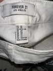 Forever 21 White Flare Leg Jeans Side Zip High Rise Pintuck Seam Festival Hippie — photo 7