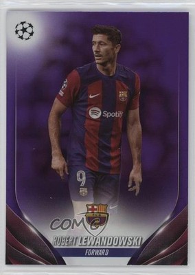2023 Topps UEFA Club Competitions Purple Foil /299 Robert Lewandowski #11 14md