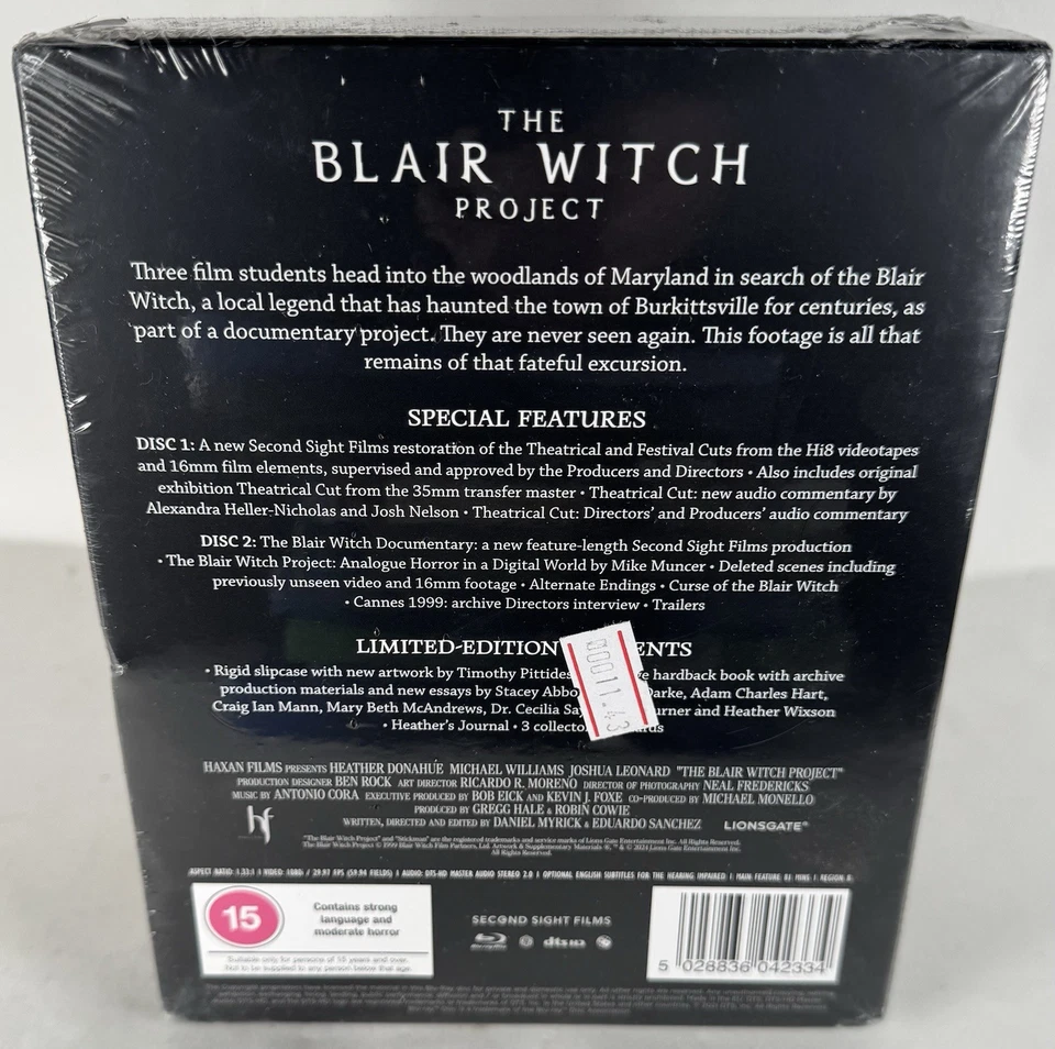 The Blair Witch Project - New/Sealed Ltd Edition Blu-ray Set - CELLOPHANE TORN - Image 3 of 4