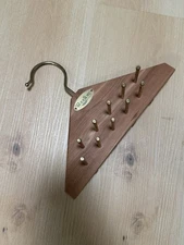 WOODLORE Wooden Cedar Tie And Belt Hanger Closet Organizer - Both Hooks And Pegs