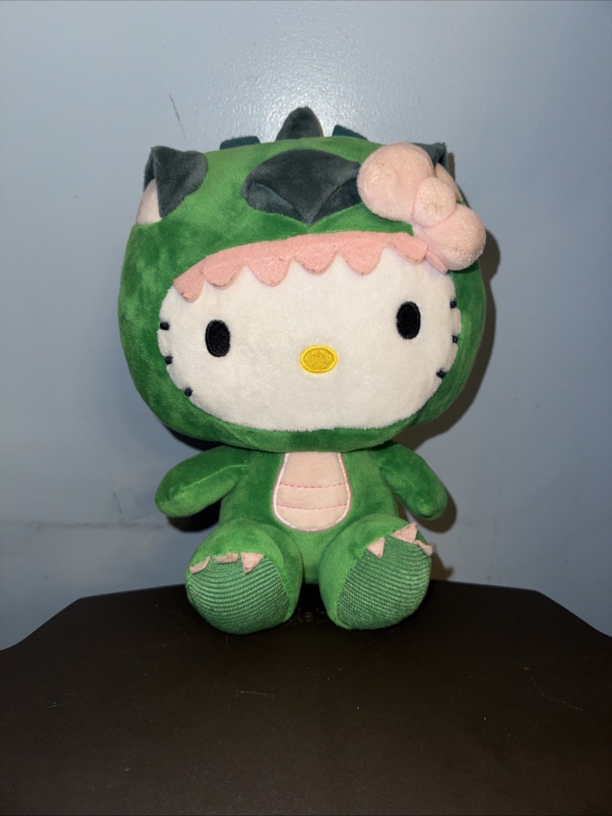 Hello Kitty Green Dragon Dinosaur Plush Stuffed Animal Fiesta Sanrio 9.5”