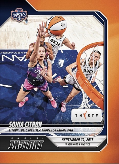 2026 Panini Instant WNBA #375 Sonia Citron Washington Mystics PRESALE /30