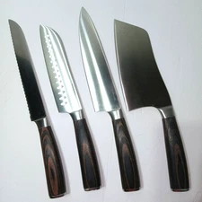 Kangdelun Vigor Series 4 PCS Chef Knife Set Ultra Sharp Kitchen