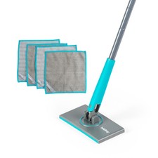 Beldray Anti-Bac Bathroom Mop &ndash; 360&deg; Swivel, 4 Cloths, Hygienic, Wet & Dry Use