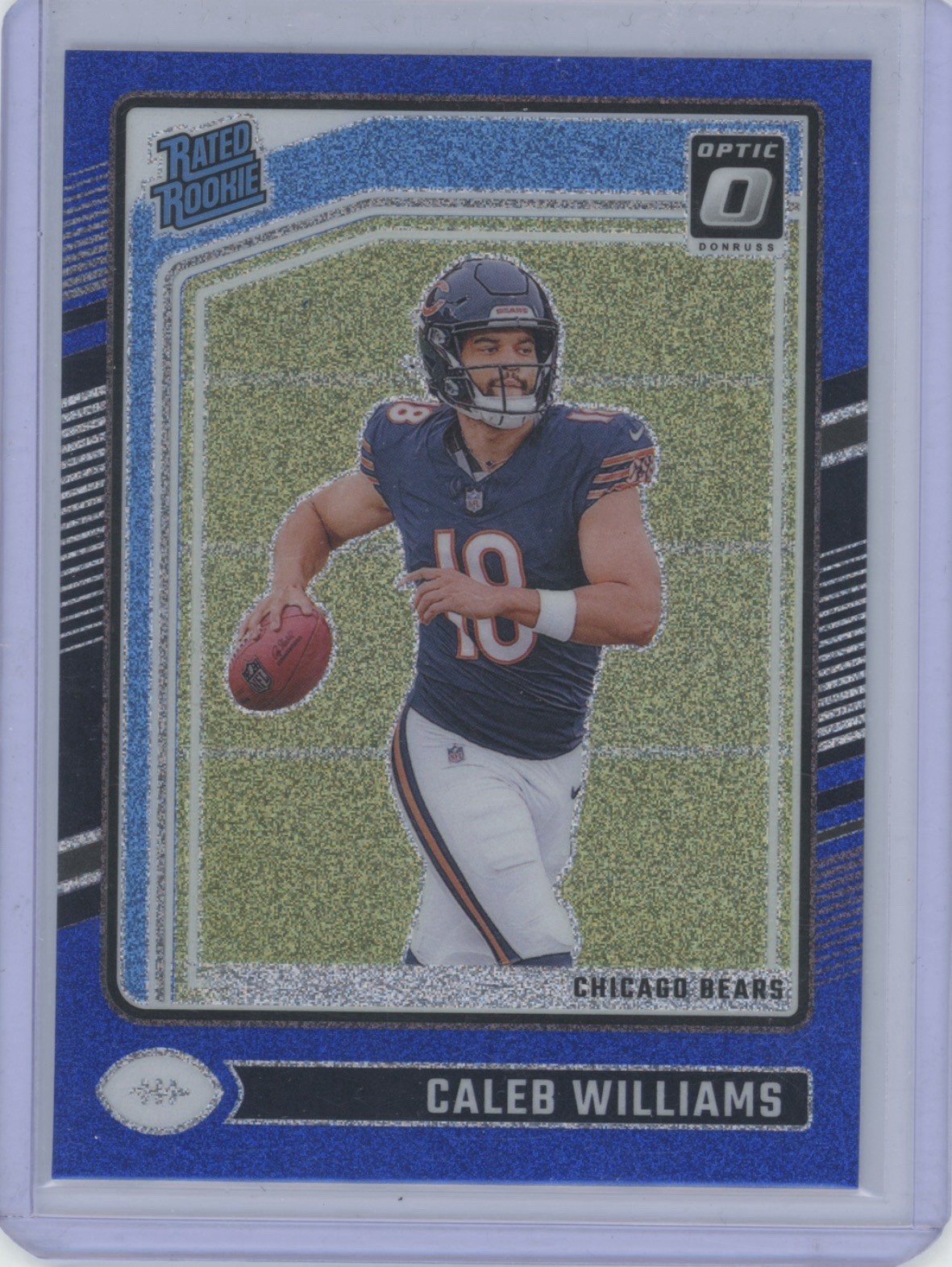2024 Panini Donruss Optic - Rated Rookie Caleb Williams #201 Blue Glitter (RC)