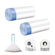 40 Count Extra Large Litter Box Liners, Cat Litter Waste Receptacles Bags for...